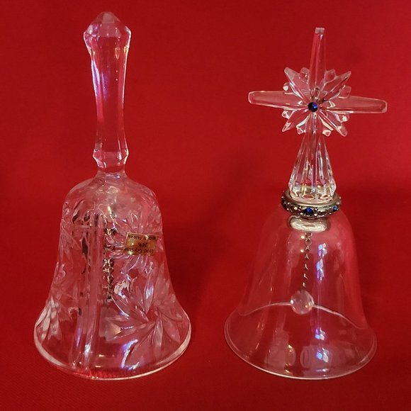 2002 Lenox Cross Bell of Peace Pave Jewels & Clear Crystal Dinner Bell Glass - Picture 11 of 11